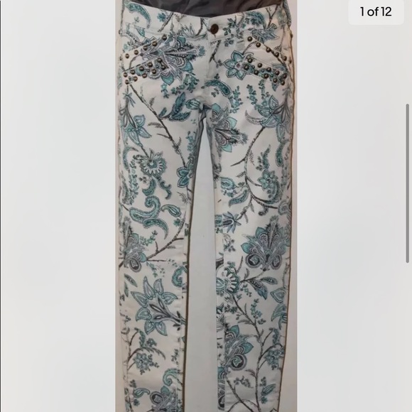 NWT Ralph Lauren Denim & Supply Skinny 24 X 32  Floral Summer Skinny Jeans - Picture 13 of 13